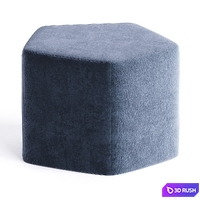 PENTAGON POUF 35 By Quinze &amp; Milan 3D Model Corona
