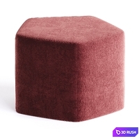 PENTAGON POUF 35 By Quinze &amp; Milan 3D Model Corona