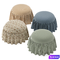 Leary Ottoman/ pouf with skirt 3D Model Corona