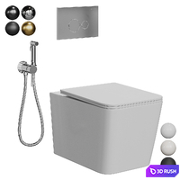 Boheme Zen Wall hung Toilet 3D Model Corona