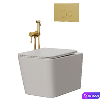 Boheme Zen Wall hung Toilet 3D Model Corona