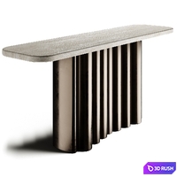 Sixpenny ENZO Outdoor Metal Console 3D Model Vray, Corona