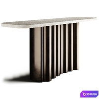 Sixpenny ENZO Outdoor Metal Console 3D Model Vray, Corona