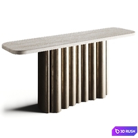 Sixpenny ENZO Outdoor Metal Console 3D Model Vray, Corona