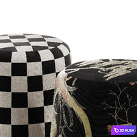 Pouf Chudik 3D Model Vray, Corona