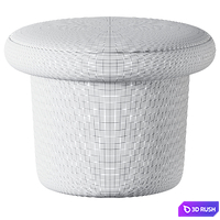 Mushroom Ottoman in the Style of Adrean Pearsall 3D Model Corona