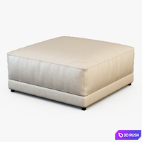 Pouf Luis 3D Model Vray
