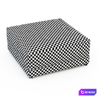 Pouf Luis 3D Model Vray