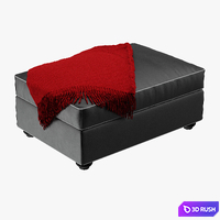 Pouf Montenapo 3D Model Vray
