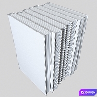 Books set UE4 ready 3D Model Vray