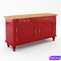 Chest of drawers TONIN CASA Ninfea 3D Model Vray