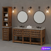RH / EARLY 20TH C. MERCANTILE bathroom set 3D Model