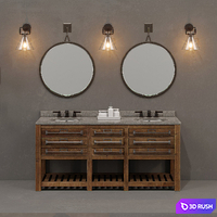RH / EARLY 20TH C. MERCANTILE bathroom set 3D Model Corona
