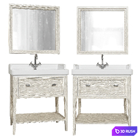 Provence furniture 3D Model Vray, Corona