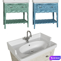 Provence furniture 3D Model Vray, Corona