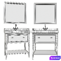 Provence furniture 3D Model Vray, Corona