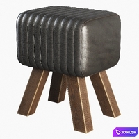 Cawalet Footstool 3D Model Vray, Corona