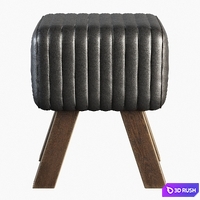 Cawalet Footstool 3D Model Vray, Corona