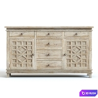 Pottery Barn Luella Dresser 3D Model Vray