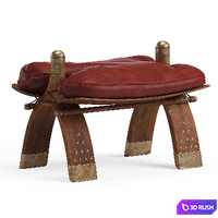 Camel saddle stool 3D Model Vray