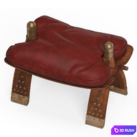 Camel saddle stool 3D Model Vray
