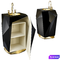 Stunning Standing Washbasins By Maison Valentina 3D Model