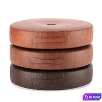 Saddle Color Leather Drum Stacking Cushion 3D Model Corona