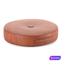 Saddle Color Leather Drum Stacking Cushion 3D Model Corona