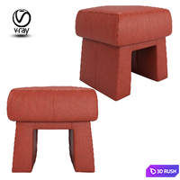 Pouf "Alpha-01" 3D Model Vray