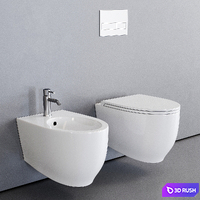 Esedra by SDR Ceramiche Fox Wall-Hung WC 3D Model