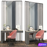 Dressing table set 100 3D Model Vray
