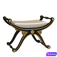 Art Deco Bench 3D Model Vray