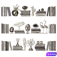 Decorative set 1 3D Model Vray
