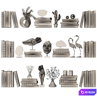 Decorative set 1 3D Model Vray