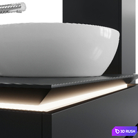 Villeroy &amp; Boch Legato B12300PN 3D Model Corona