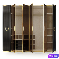Wardrobe, Art Deco Hira. Wardrobe by Medusa Home 3D Model Vray, Corona