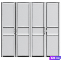 Wardrobe No. 3 3D Model Vray