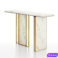 Gold console 3D Model Vray