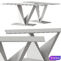 Reflex Prisma Console Table 3D Model Vray, Corona