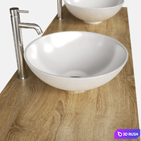 Washbasin cabinet from Maisons Du Monde 3D Model Vray