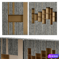 Shakedesign Bookcases No. 27 3D Model Vray