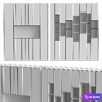 Shakedesign Bookcases No. 27 3D Model Vray