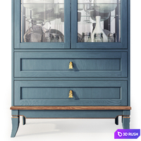 Wardrobe / Display Cabinet for dishes Thelma, Gomeldrev. Showcase 3D Model Vray, Corona