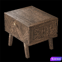 Bedside table Parker 3D Model Corona