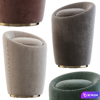 Stool Loren by Smania 3D Model Corona