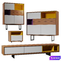 Furniture set Astra 3D Model Vray