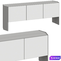 Poliform Gio Sideboard 3D Model Vray, Corona