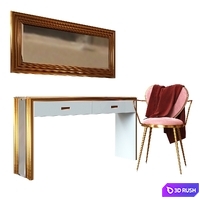 Console onda rettangolo KD-6 3D Model Vray, Corona