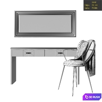 Console onda rettangolo KD-6 3D Model Vray, Corona
