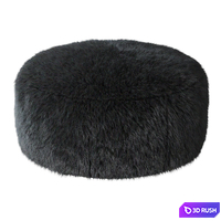 Aspyn Faux Fur Shag Ottoman 3D Model Vray